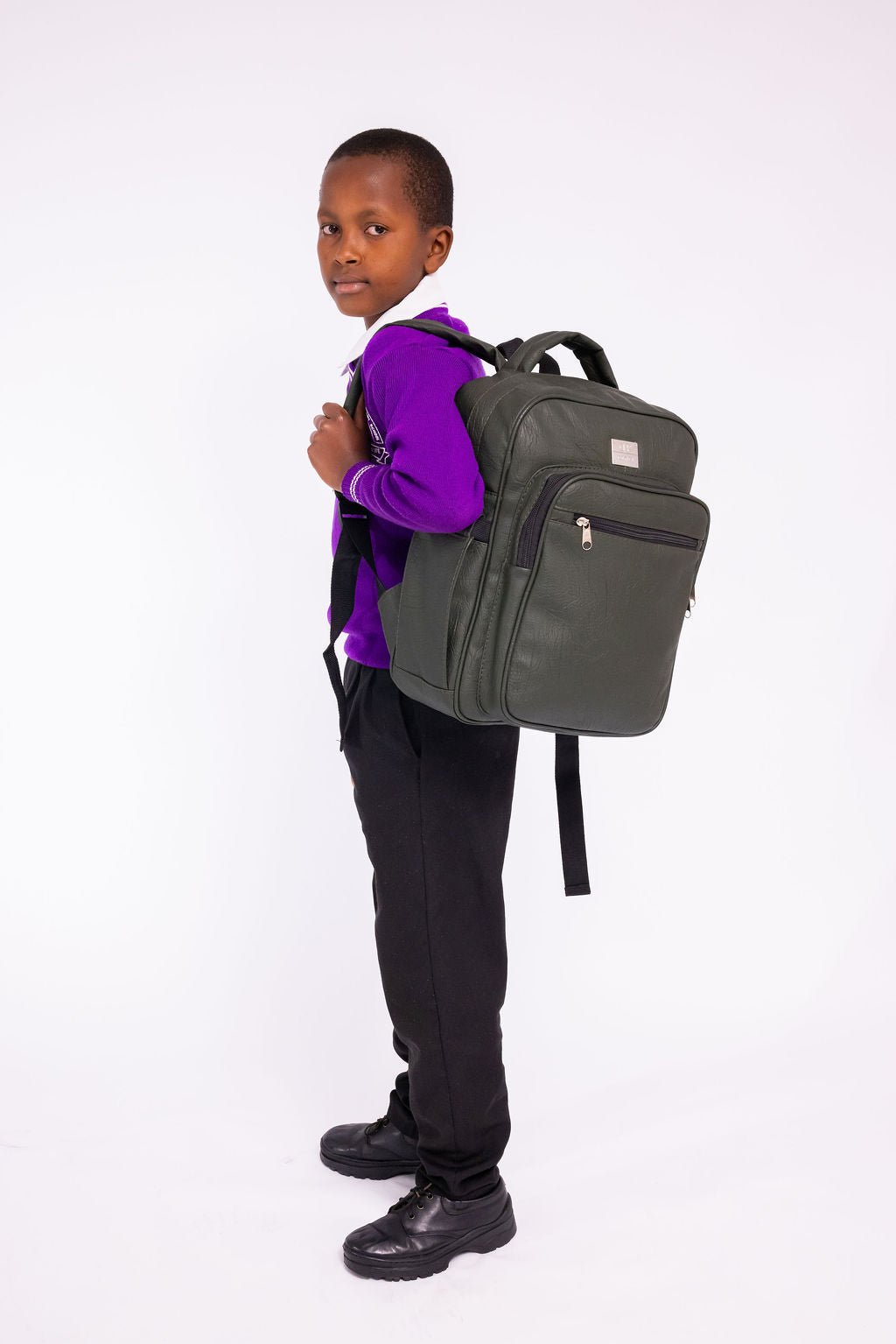 Denri Pioneer Antitheft Backpack fits up to 15.5-inch laptop, document sleeve, heavy duty bag for school, work, travel
