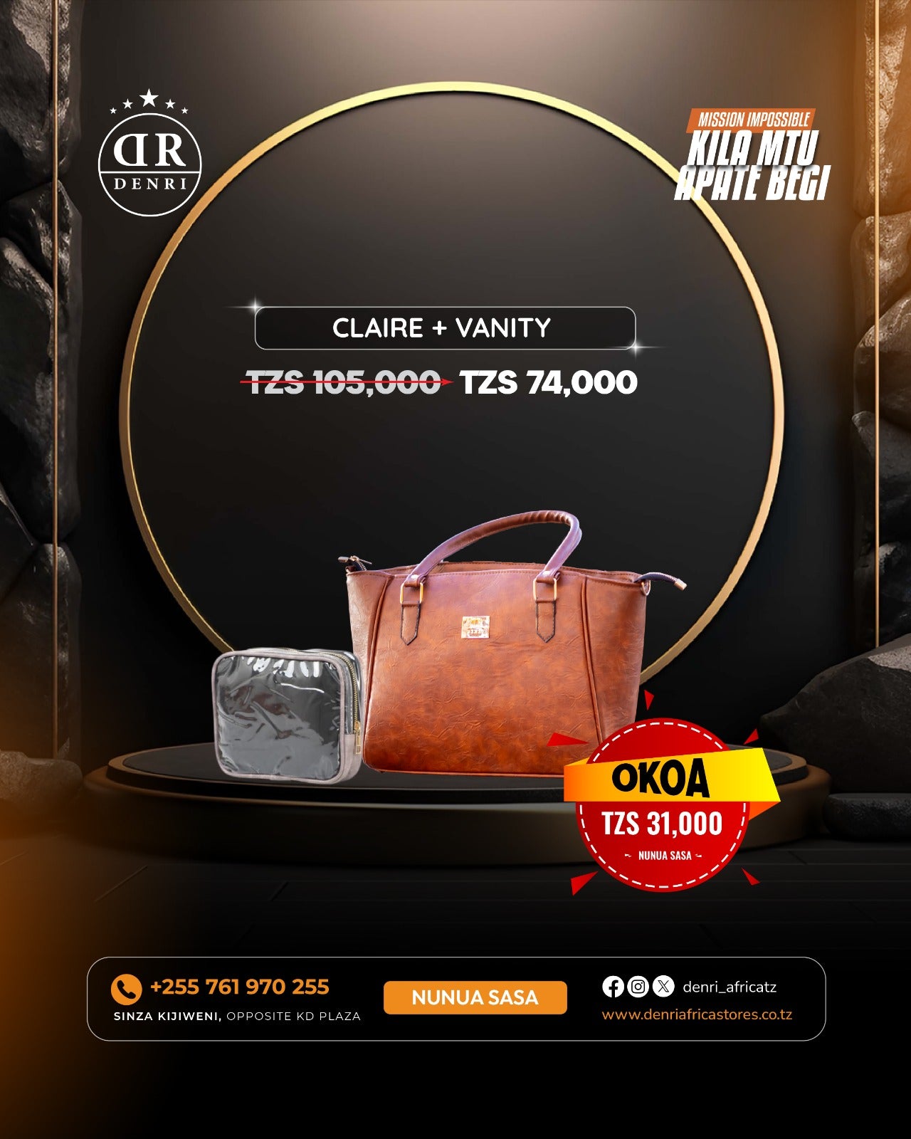 Claire Handbag + Vanity