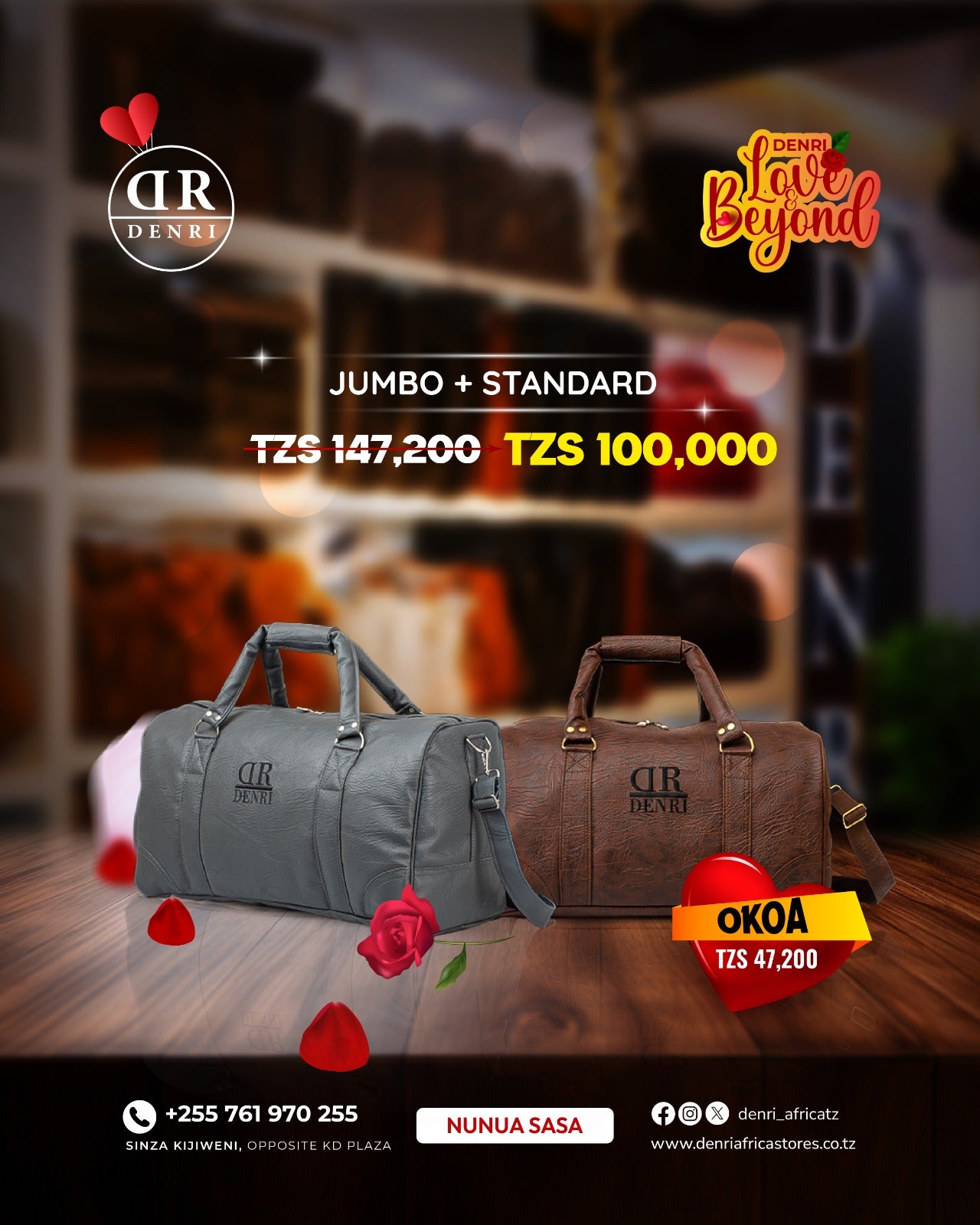Jumbo Travel Bag + Standard Travel Bag