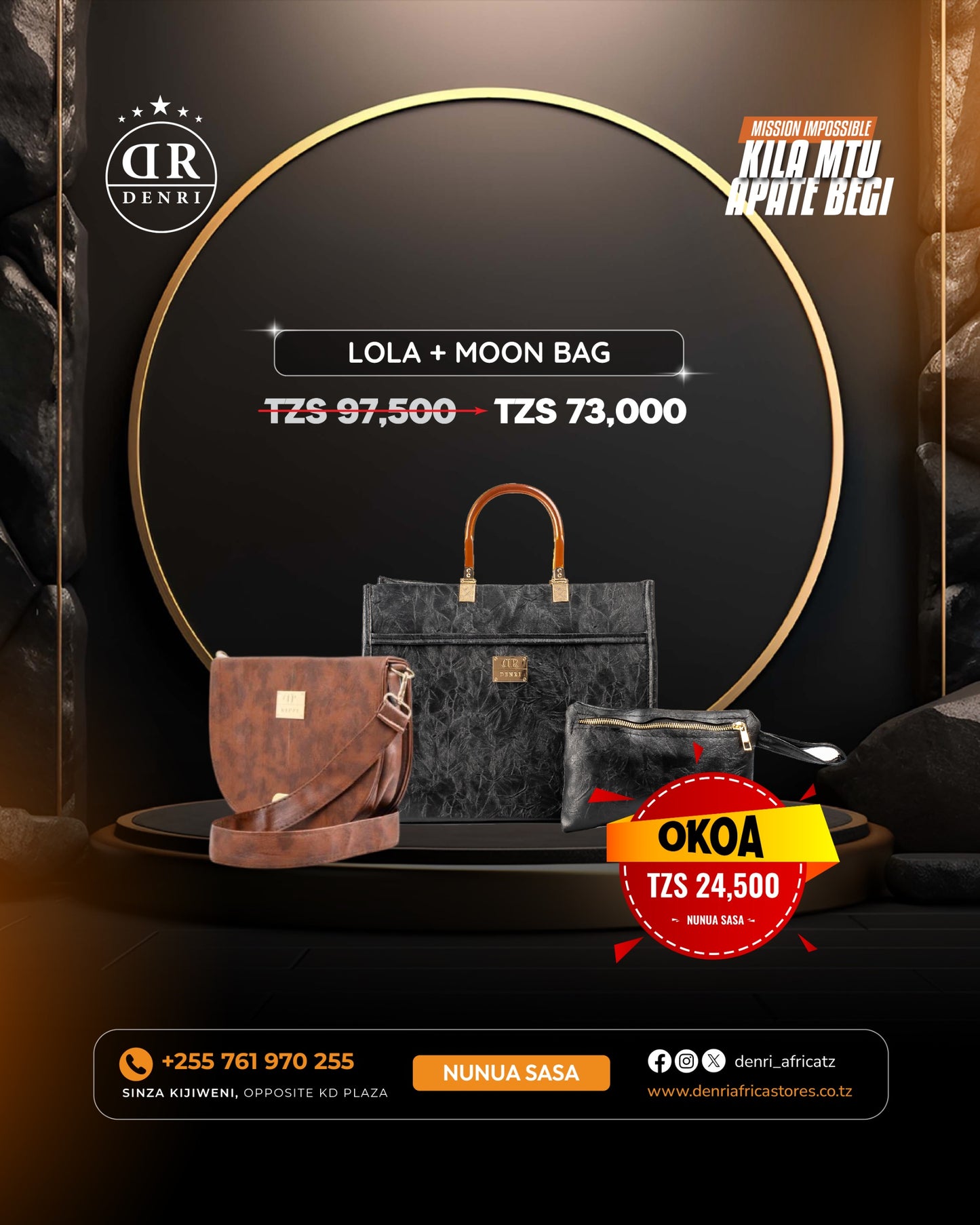Lola Handbag + Moon Sling