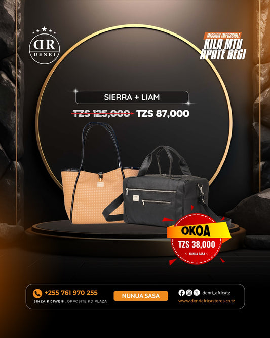 Sierra Handbag + Liam Travel Bag