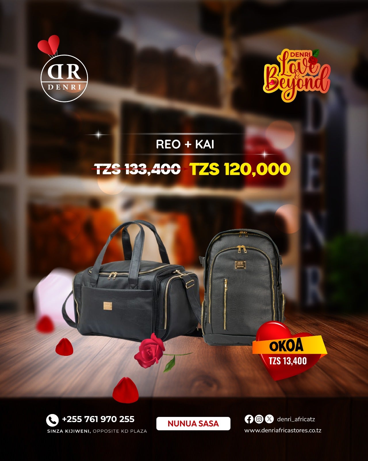 Reo Travel Bag + Kai Laptop Backpack