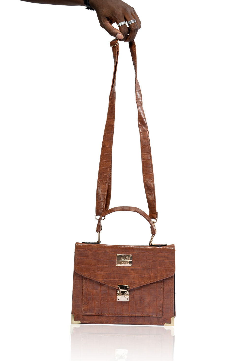 Denri Africa's Charlotte Brown Handbag with a comfortable shoulder strap