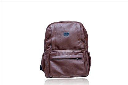 Denri Africa's Prime Men's Brown Laptop Backpack with side pockets