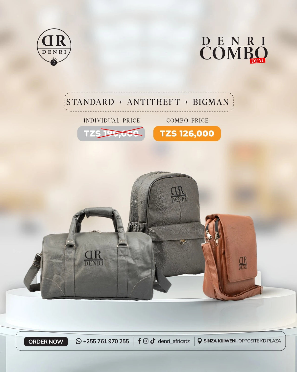 Standard Travel + Antitheft Backpack + Big Man Bag