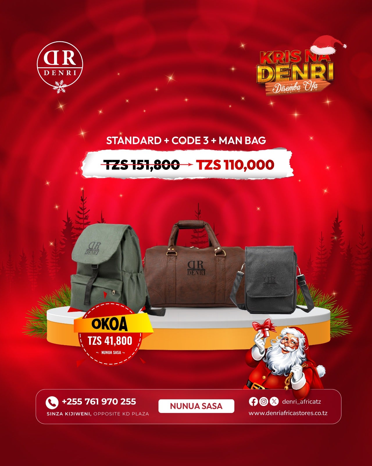 Standard Travel Bag + Laptop Backpack + Manbag