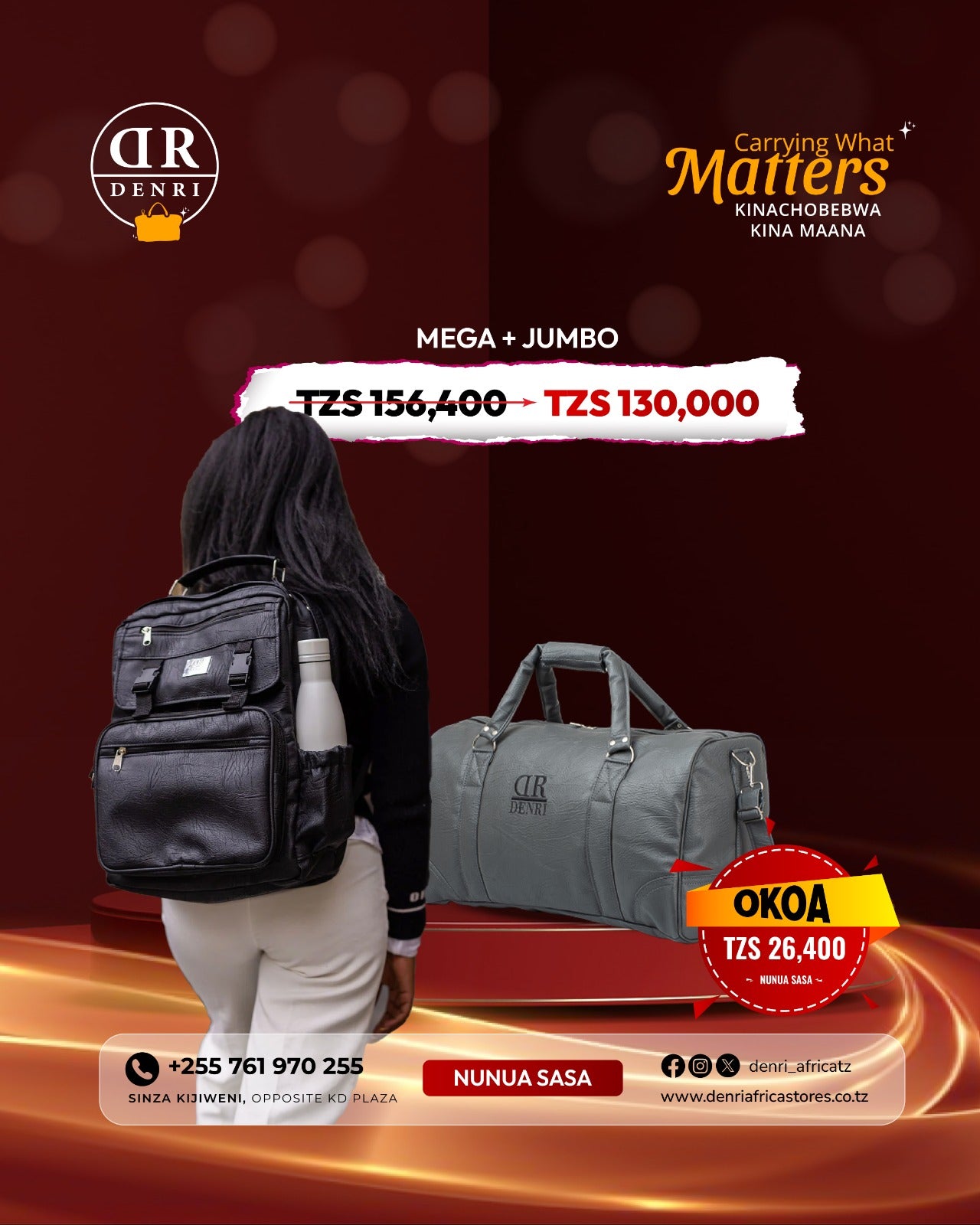 Mega Travel Backpack + Jumbo Travel Bag