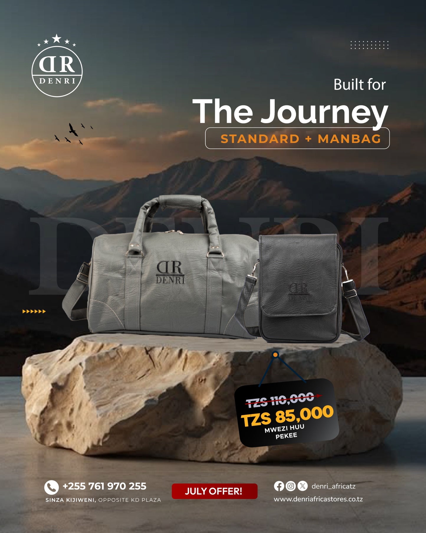 Denri Standard travel + Man Bag