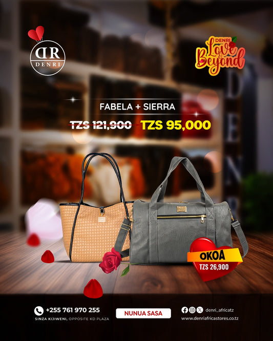 Fabela Travel Bag + Denri Sierra Kikapu  Handbag
