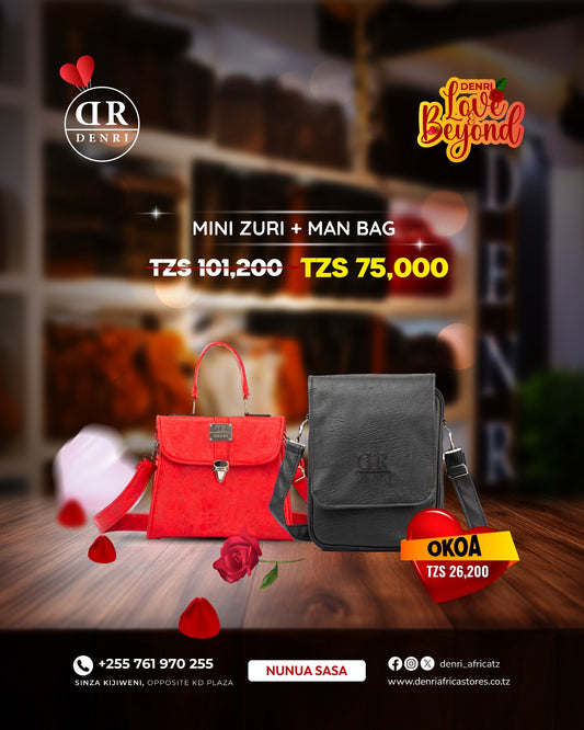 Mini Zuri Handbag + Denri Manbag