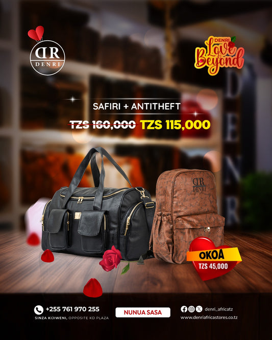 Safiri Travel Bag + Antitheft Backpack