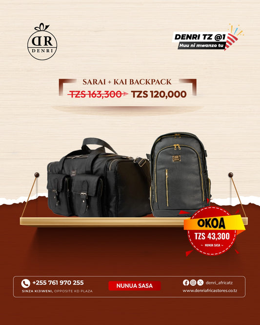 Sarai Travel Bag + Kai Backpack